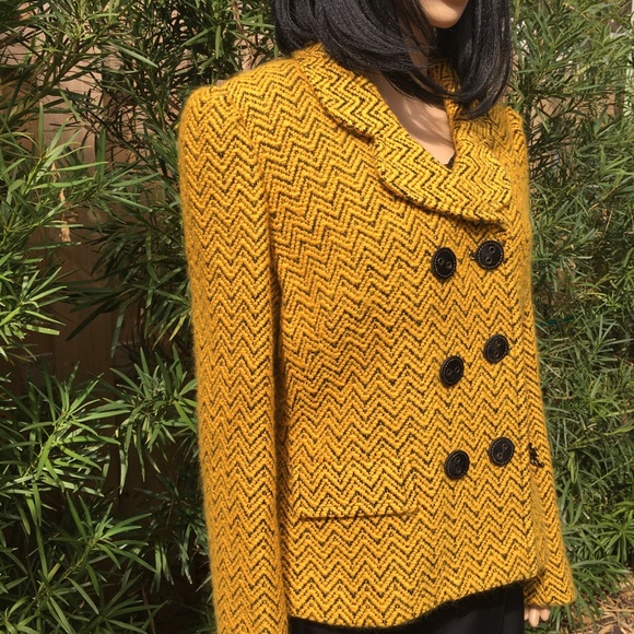 CARLISLE BLACK/YELLOW WOVEN JACKET 14 - Picture 8 of 11